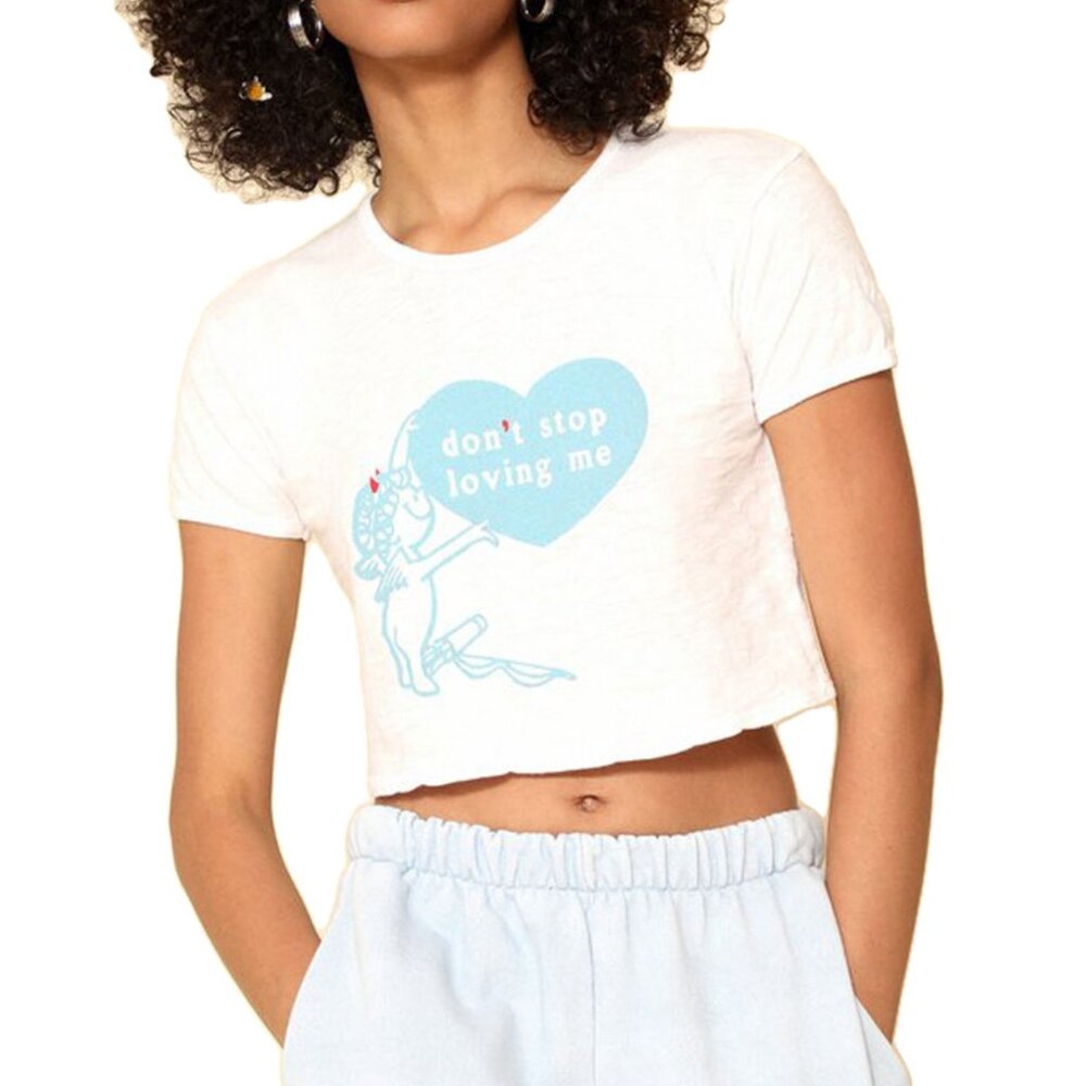 ⭐️NEW⭐️BOYS LIE / Don't Stop Loving Me Fitted Slub Tee